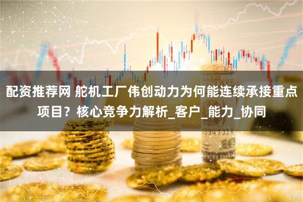 配资推荐网 舵机工厂伟创动力为何能连续承接重点项目？核心竞争力解析_客户_能力_协同